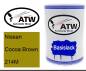 Preview: Nissan, Cocoa Brown, 214M: 500ml Lackdose, von ATW Autoteile West.